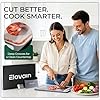 Elovain 3-Piece Stainless Cutting Board Kitchen Set - Double Sided Stainless Steel Chopping Board With Sharpener Scraper And Finger Guard, Non Slip Edges, Dishwasher Safe Over Sink With Lip #5