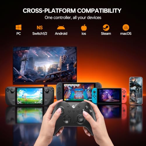 Image of GuliKit ES MAX Gaming Controller,Fast Bluetooth Wireless & Wired Gamepad