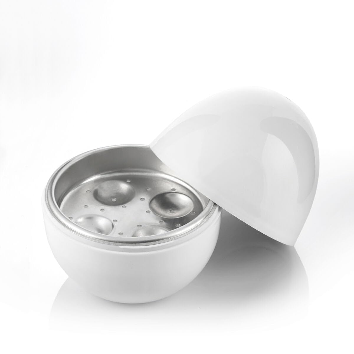 Cuociuova Per Microonde Boilegg - Per 4 Uova, Con Ricettario, In Alluminio E PP Senza BPA - Foto 9