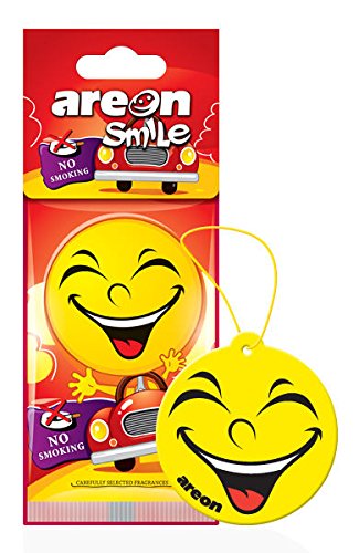 Areon Smile Design Hanging Car Air Freshener No smoking (Pack of 5)