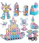 Lnxquizzic Magnetbausteine 120 Teile - Kreatives Lernspielzeug Ab 3 Jahren