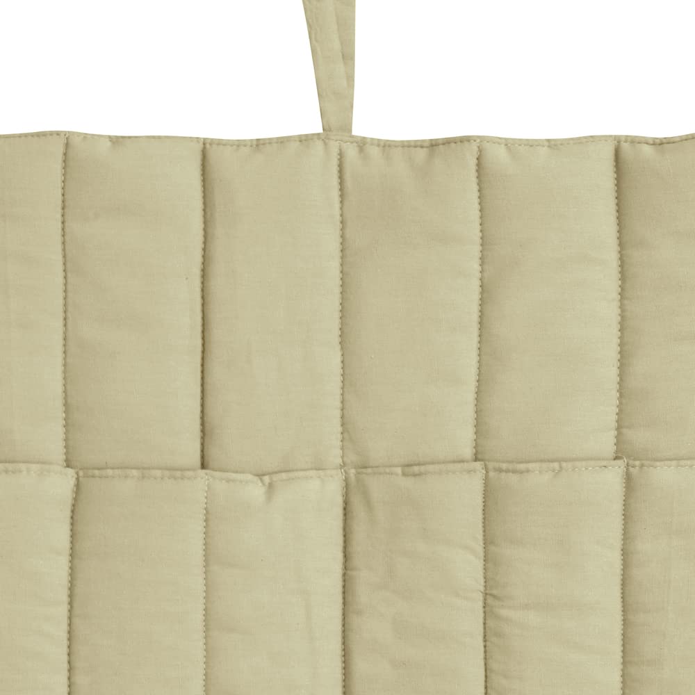 Lorena Canals Bolsillo colgante para cuna para bebé. Organizador, soporte para cuna de bebé, organización de guardería, hecho a mano, algodón natural, tamaño: 1' 4 x 1' 8"