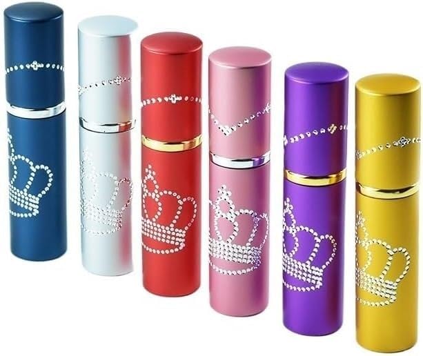 Mini Bottiglie di Profumo da Viaggio, Atomizzatore di Profumo 2PCS 10ML Bottiglia di Profumo Vuota Flacone Spray in Metallo, Contenitore di Imballaggio da Viaggio Portatile Ricaricabile Ricaricabile (