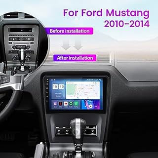Android 13 Car Stereo for Ford Mustang Radio Touch Screen Upgrade 2010 2011 2012 2013 2014,10 inch IPS 8 Core 2G+32G, w/Wireless Carplay/Android Auto/DSP/4G/WiFi/Bluetooth/AM/FM Head Unit