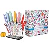 16Pcs-Knives-Set-for-Kitchen-Ga-HOMEFAVOR-Stainless-Steel-Knife-Set-Print-Nonstick-Coated-Blade-Knife-Kitchen-Knives-Sets-with-Acrylic-Stand-and-Kitchen-Accessories-Multicolored 16Pcs Knives Set for Kitchen, G.a HOMEFAVOR Stainless Steel Knife Set, Print Nonstick Coated Blade Knife, Kitchen Knives Sets with Acrylic Stand and Kitchen Accessories, Multicolored