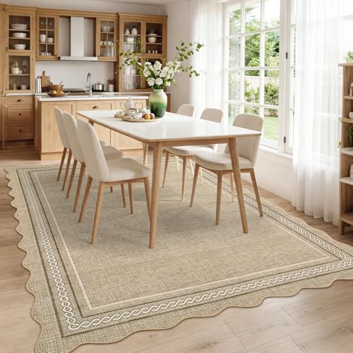 Tapete decorativo GarveeHome 5x7 pies, lavable y antideslizante miniatura 3