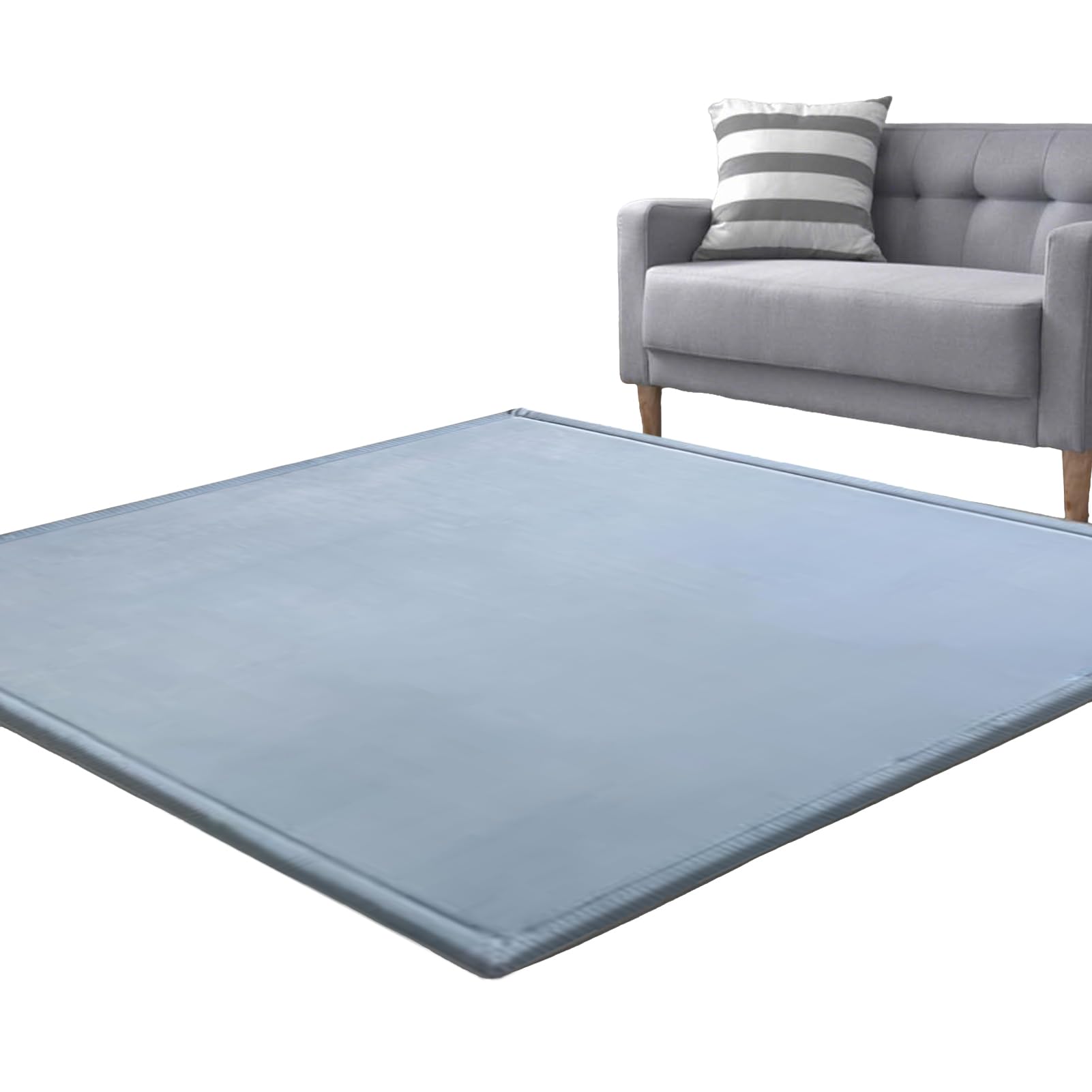 Lexqmawg Men's Color-078A Baby Crawling Mat, Memory Foam Rug Large Nursery Play Mat 3Cm Thick Area Rug Coral Velvet Rug For Tatami, Living Room, Bedroom, Non-Slip Playmats Activity Floor Mat For Babies Blue 40 X 100 Cm