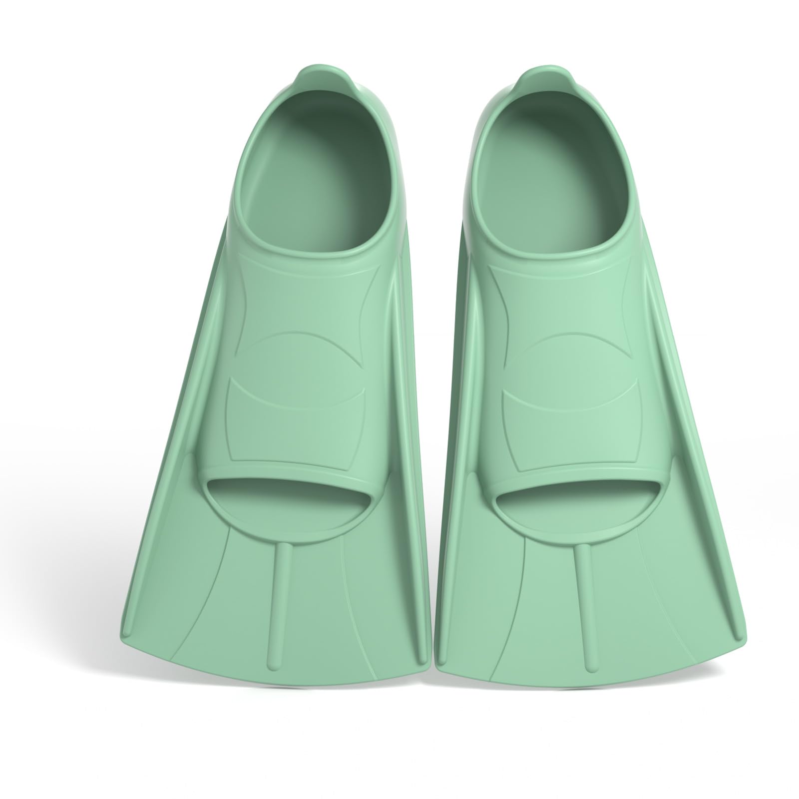 YushengTai Silicone Swimming Fins for Adults and Children - Short Fins for Snorkeling and Diving Beginners - Ideal for Swimming Pool and Sea Training