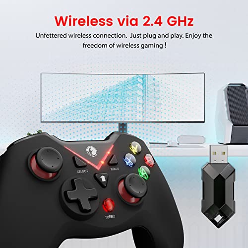 Ifyoo IFYOO-V108-24GR2 Vone 2.4G Wireless Game Controller With Continuous Fire And Vibration Gamepad For Pc Laptop thumb #2