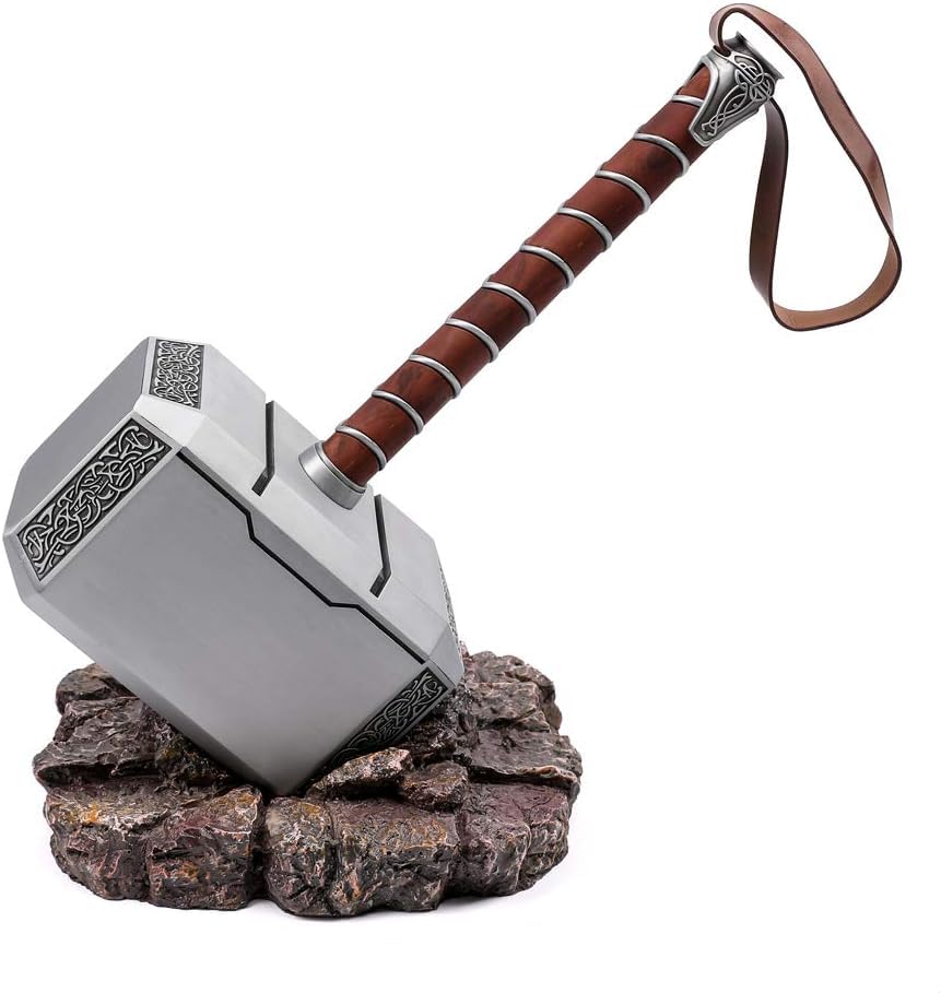 MASTERGOSWORDS Thor Mjolnir Hammer Collectible 1:1 Replica Cosplay Costume Prop Toy