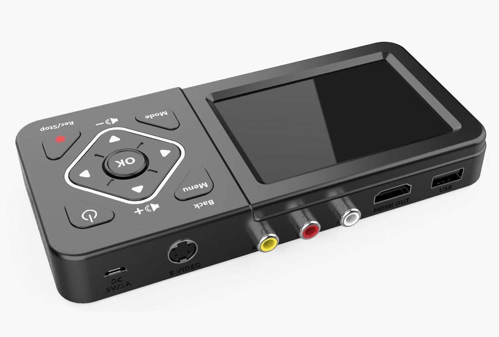 Delta Italia AV480-ITA Box Analog2Sd Acquisizione Video Vhs Digital Converter DVD Videoregistatori Videocassette Vhs Videocamera Video 8 HI8 Sorgenti RCA Registra su Sd Card Pen Drive Hard Disk
