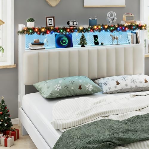 VINGLI King Size Headboard Only, Adjustable Upholstered...