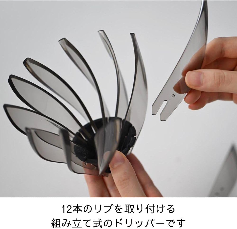 Hario V60 SUIREN Coffee Dripper 02, Clear Black