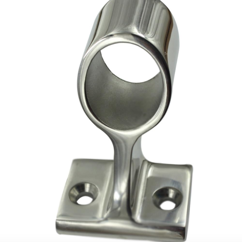 Base de balustrade centrale 22mm en inox 316 : fini la rouille sur la quincaillerie de votre yacht