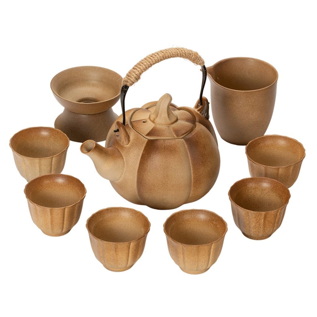 TYUHDUYUR Ceramic teapot Resistant high Temperature Surrounding Furnace Tea Outdoor Kettle Pot (As Show Fits All)