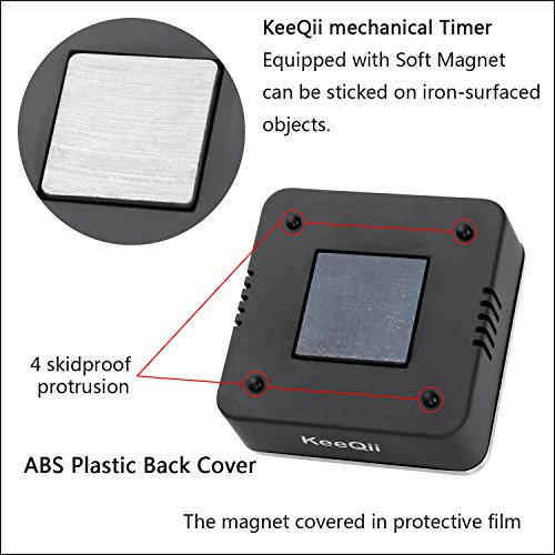 Keeqii Timer Kitchen Timer 60 Minute Timing With 80Db Alarm Sound Magnetic Countdown Timer Home Baking Cooking Steaming Manual Timer Stainless Steel Face Mechanical Timer (New Timer) #TOP3