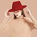 Wide Brim Fedora Hats for Women & Men Classic Dress Panama Hat Adjustable Felt Hat with Band