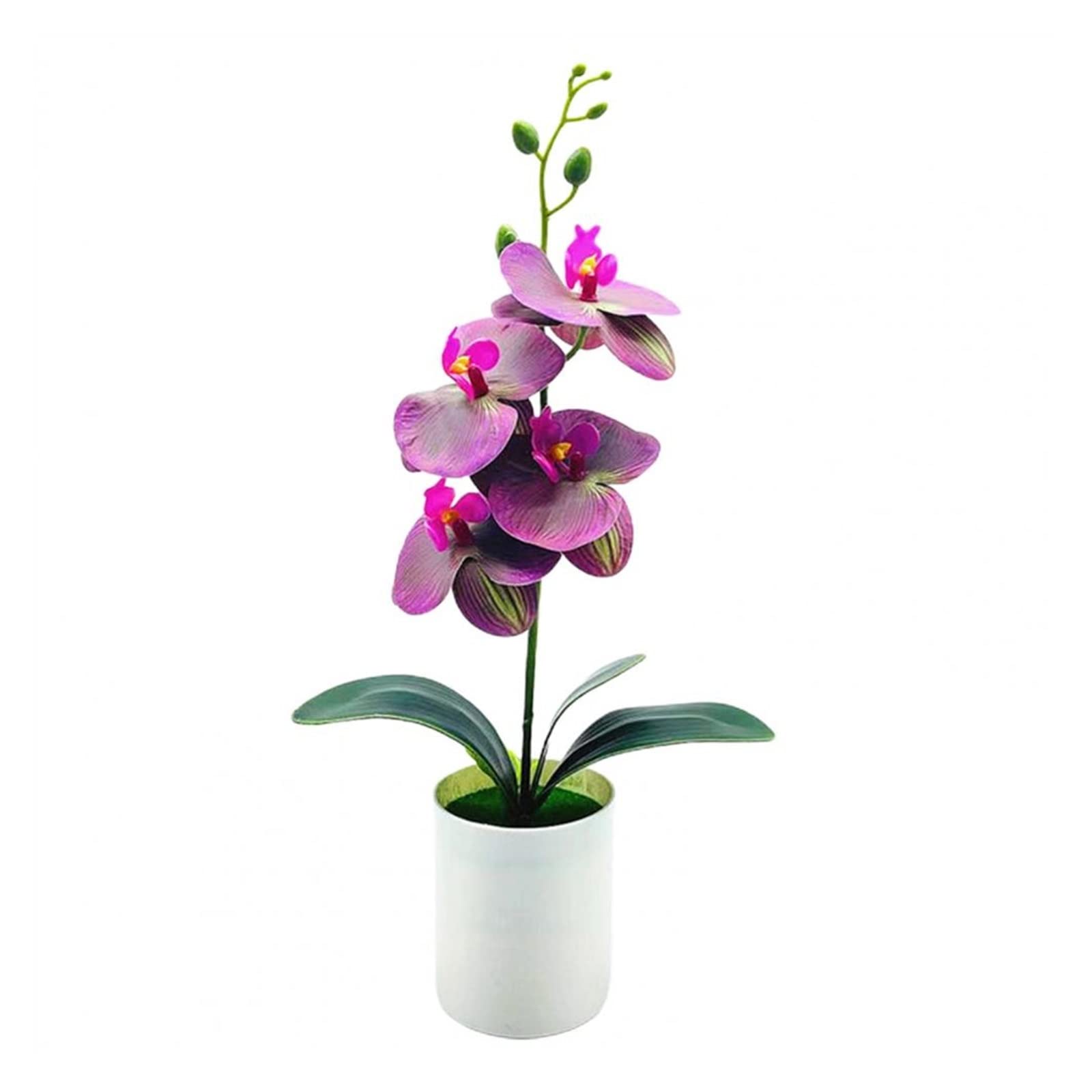Plante artificielle en pot orchidée faux bonsaï intérieur extérieur