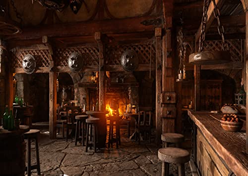 Telón de fondo medieval BELECO 7x5 ft para fotografía miniatura 2