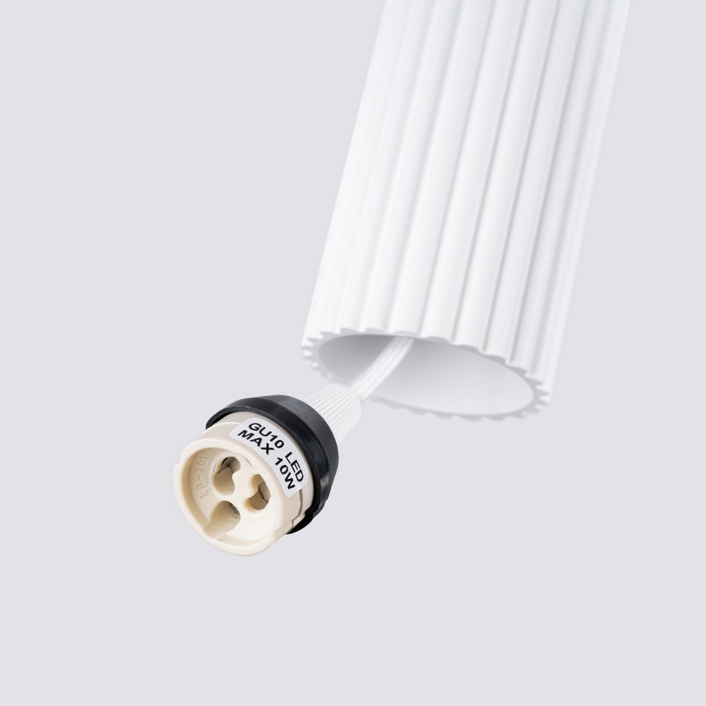 SOLLUX lighting Lámpara de Techo - Lámpara Colgante - en Aluminio - 1 Pantalla - 8 x 8 x 118 cm - Karbon Blanco