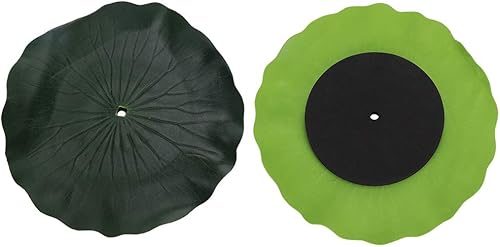 Miniatura 9 de Bandeja flotante de hoja de loto para bomba de fuente solar, bandeja flotante portátil para estanque de jardín, piscina, estanque de peces