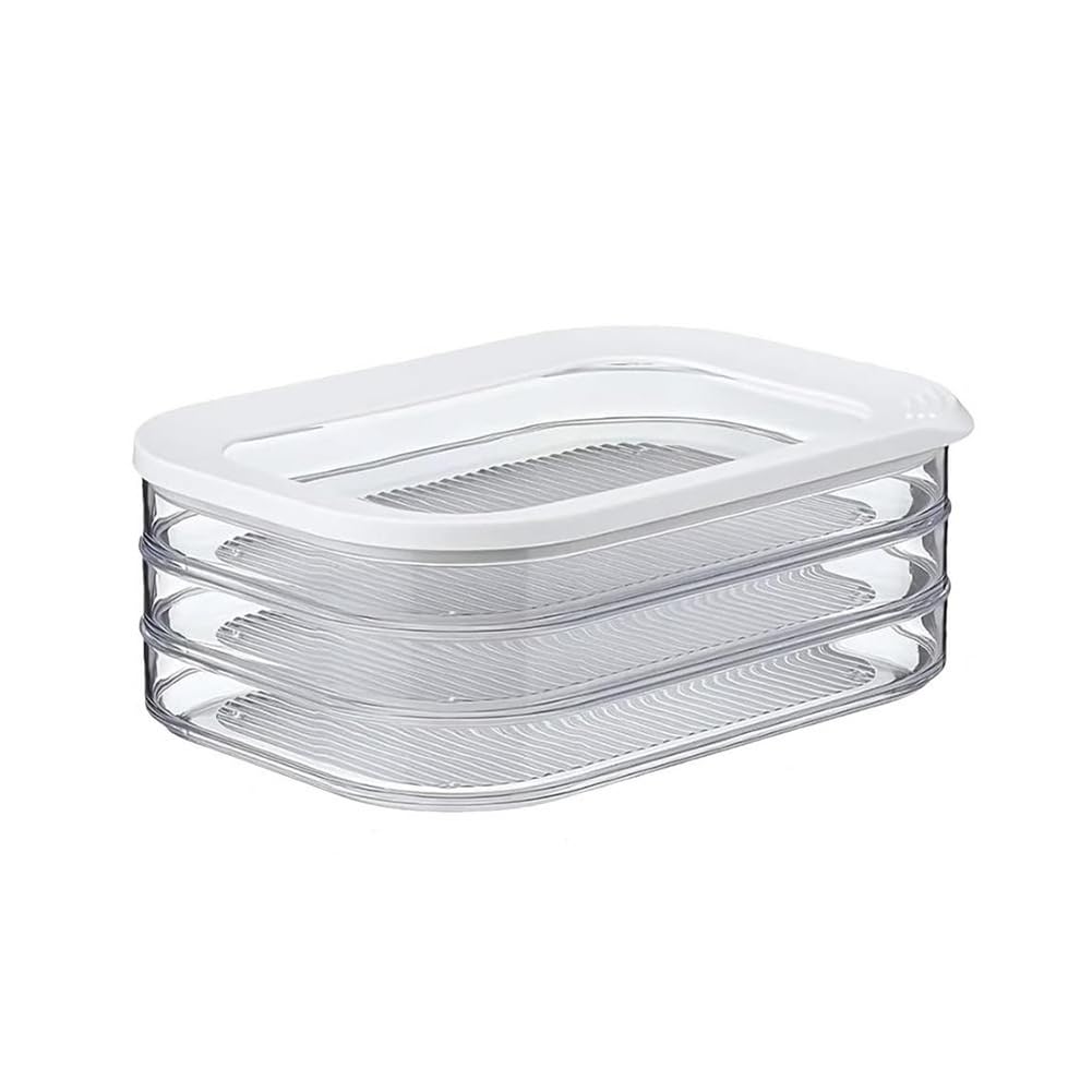 CTRLZS Lunch Meat Container for Refrigerator Bacon Preservation Box Bacon Storage Keeper Food Storage Solution Detachable