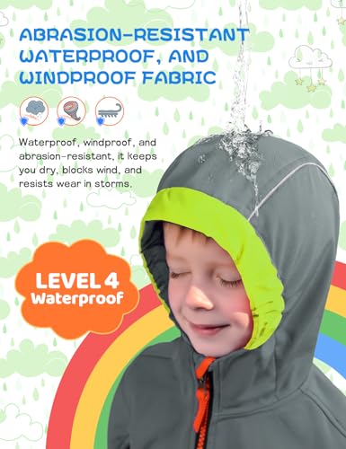 GEMYSE Toddler Jacket Fleece Lined Baby Boys Windbreaker Water Resistant Kids Hooded Coat Warm Spring Fall Outerwear4