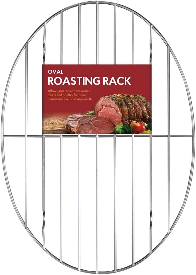 Harold Import Co 43190 HIC Oval Wire Roasting Baking Broiling Rack