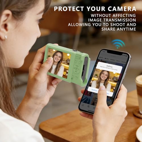 Funda de silicona para Canon PowerShot ELPH 360 con protector miniatura 5