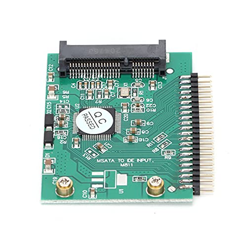 UPALDHOU MSATA to 44Pin IDE Converter Adapter for Laptop, Support 3.3V Mini PCIe SSD, Compatible with Series SSDs