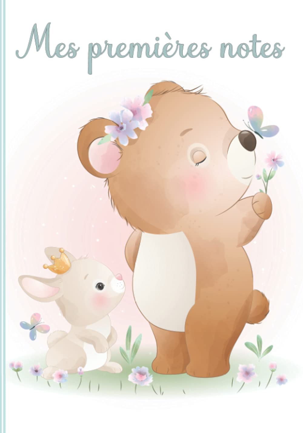 Mes premières notes: Carnet de notes original pour bébé ou futurs parents - Idée cadeau future maman ou papa pour noter les souvenirs de bébé - 100 Pages Lignées en pointillés