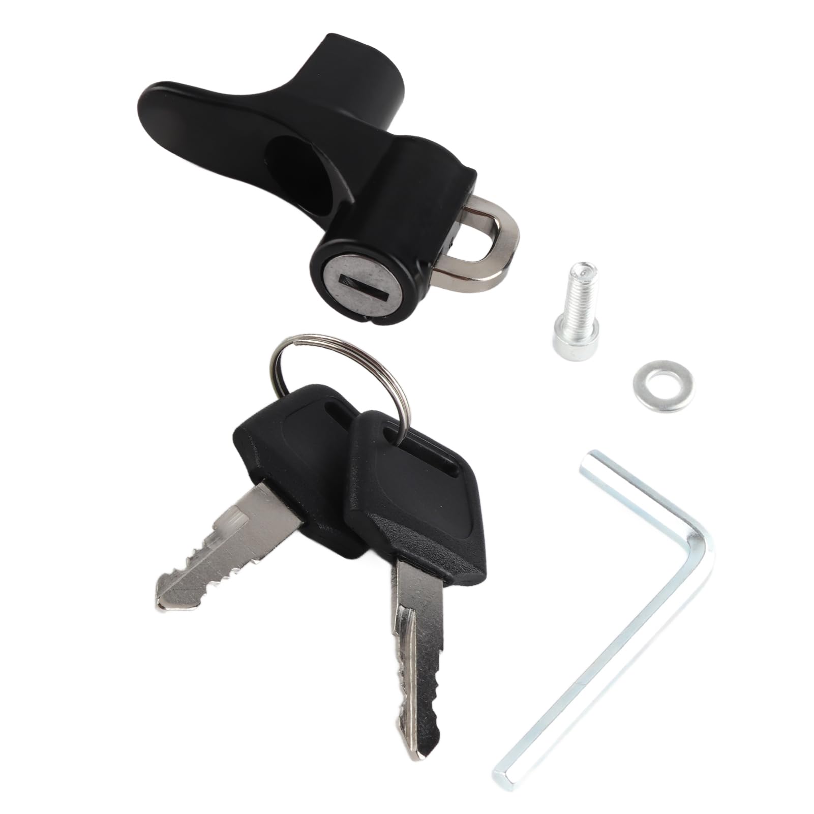 Yctze Cerradura de Gancho de Seguridad para Casco de Motocicleta con Llaves, Robo para Motocicletas, Scooters y Vehículos Eléctricos Cerradura de Casco de Motocicleta, de Seguridad para, de