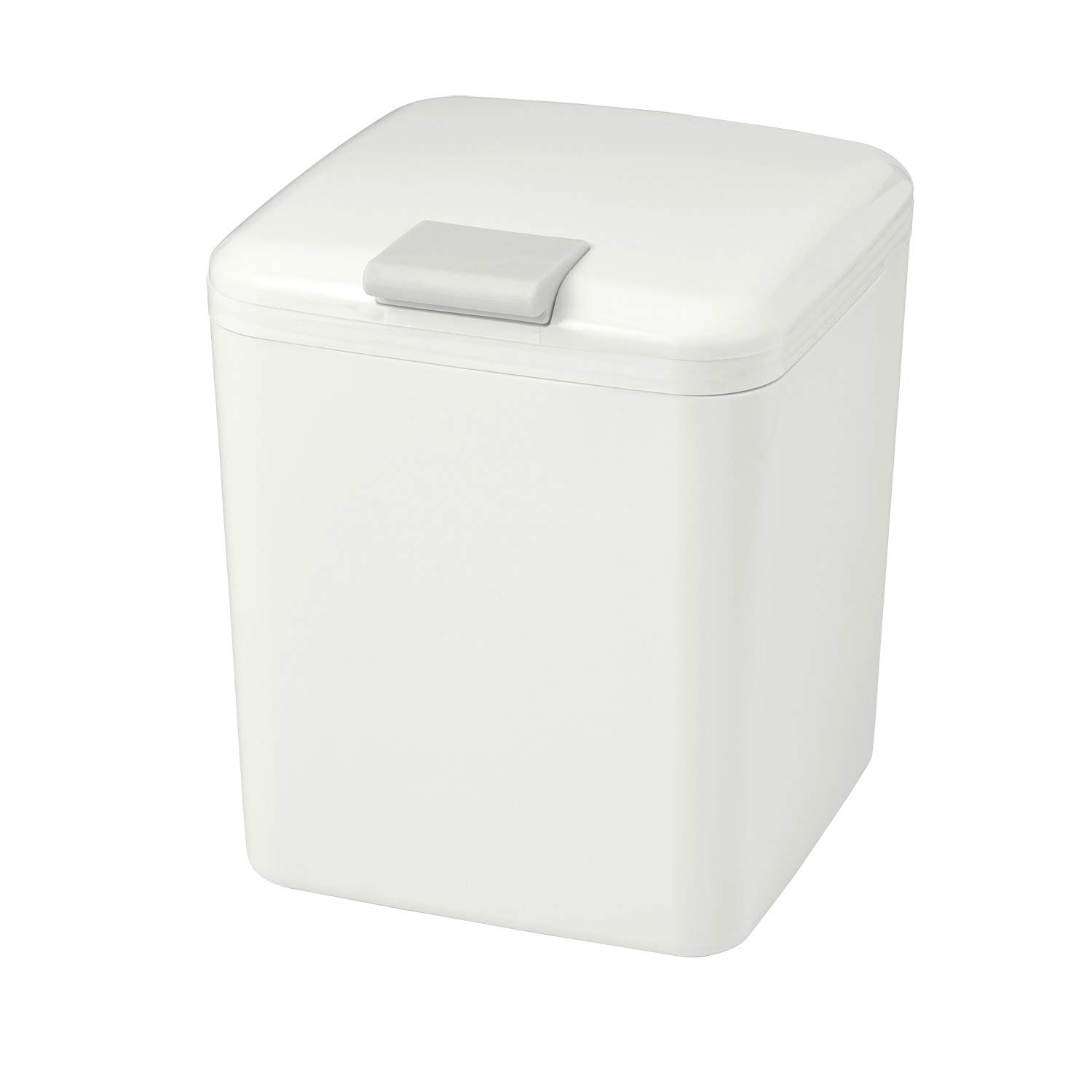 LEC Corron B00212 Toilet Pot, White, 5.3 x 5.9 x 6.5 inches (13.5 x 15 x 16.5 cm), Large Size