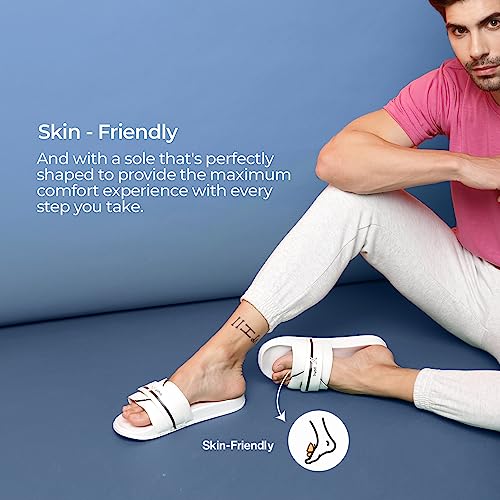 Image of YOHO Drystep Sliders for Men | Waterproof Monsoon Footwear & Rainy Sandals | Skin Friendly Adjustable Strap