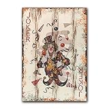 Poker Canvas Wall Art Print Red Joker Game Room Wall Art Print Wall Decor Prints Poster With Framed