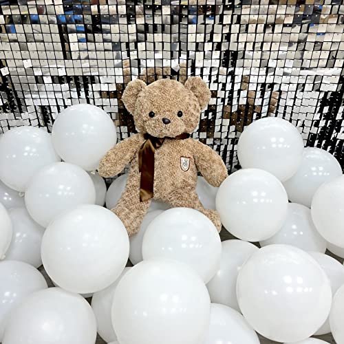 Image of White Balloons 50pcs 12 inch Party Decoration Matte Latex Balloonfor Birthday Wedding Engagement Anniversary Christmas Festival-White