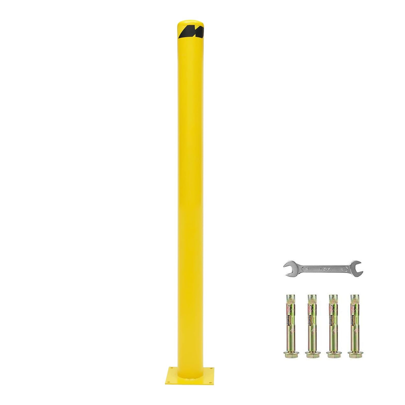 YNBSHGAA Industrial Safety Bollard with Reflective Strip for Traffic Control and Parking Barrier,1 piece