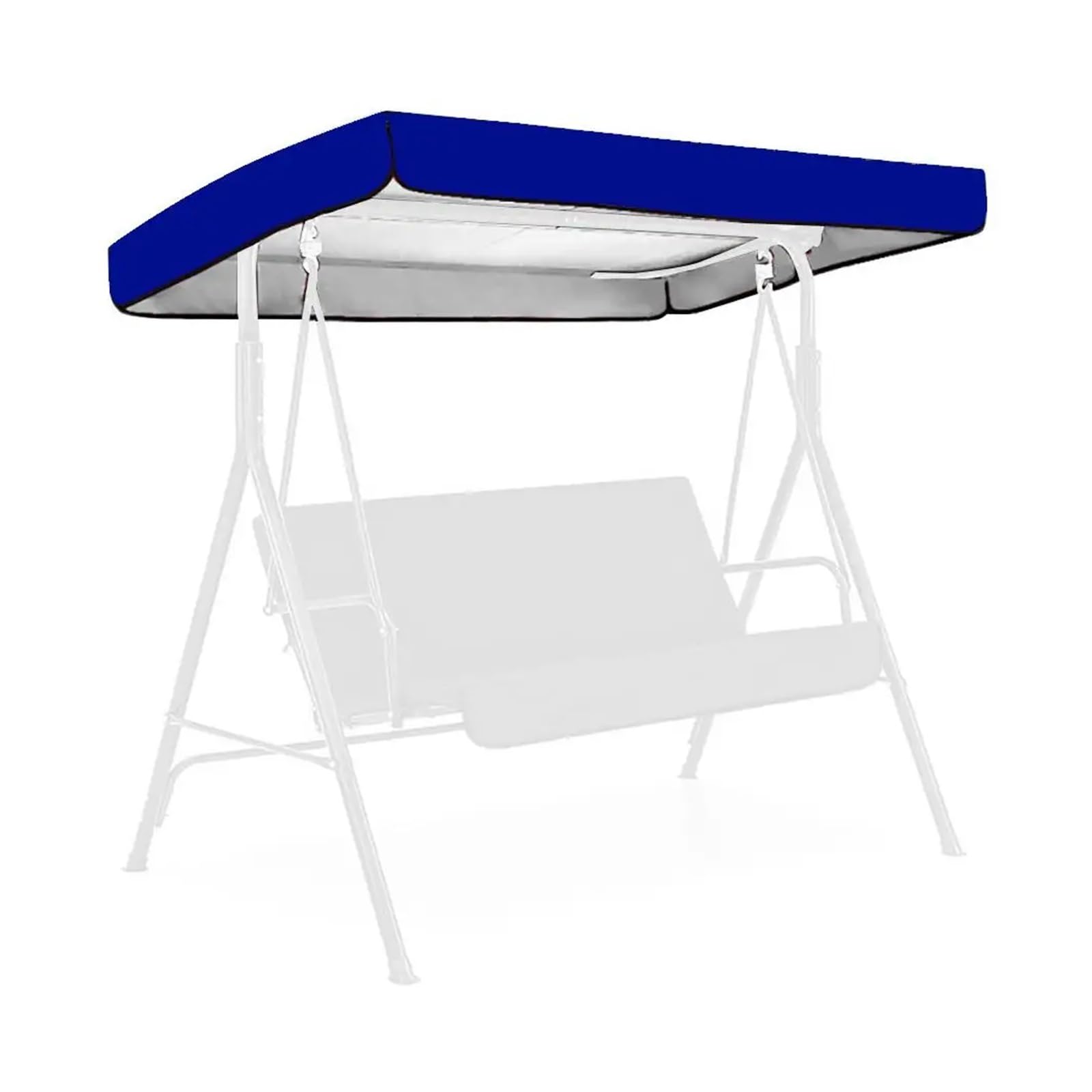 Swing Chair Canopy Replacement Outdoor Courtyard Swing Ceiling 1.90x1.32x0.15m Waterproof Protection Snow Rain Sun Shelter Home Garden Sunshade Roof(Color 2)