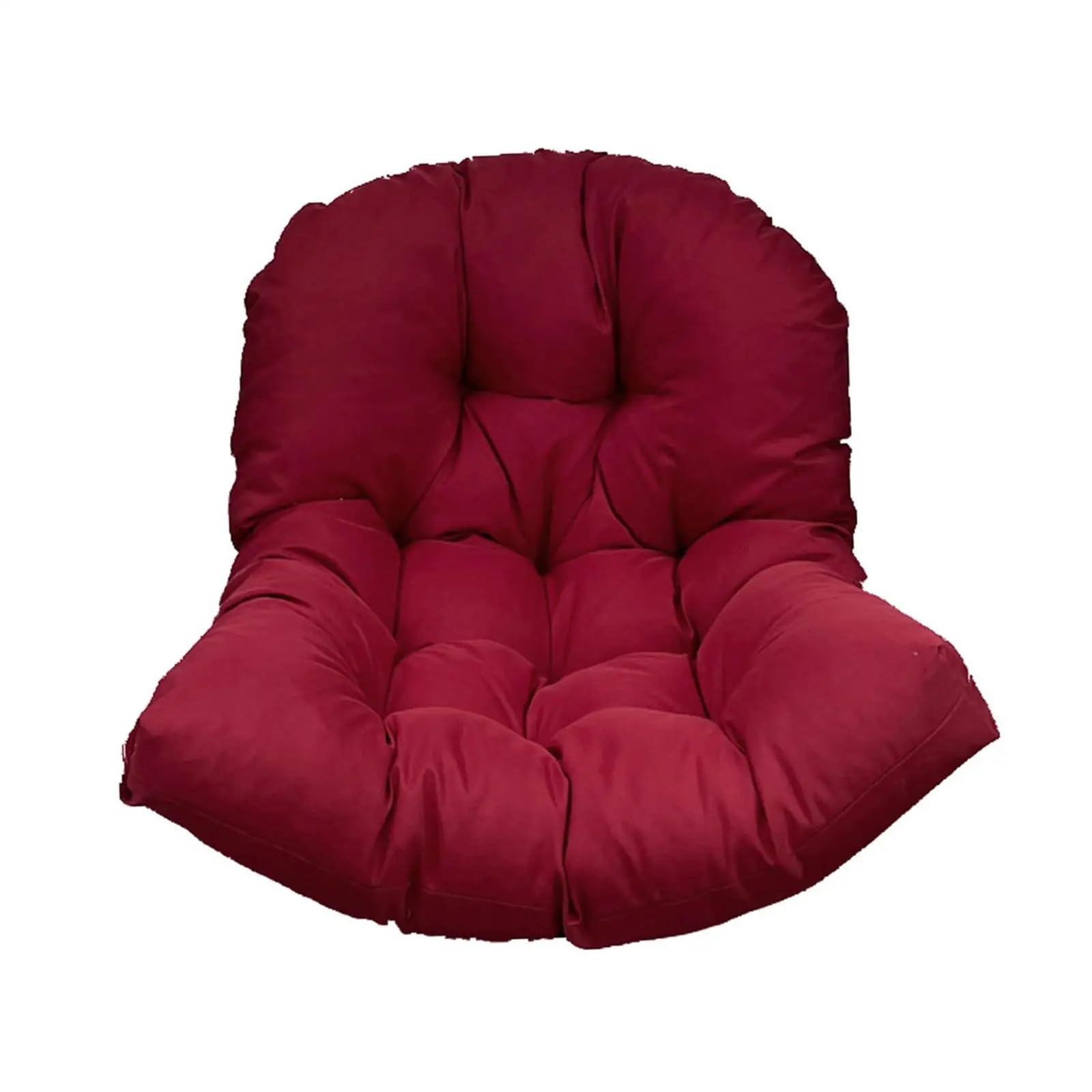 GHHZML Egg Chair Cushion Hanging Egg Chair Cushion Furniture Accessories Indoor Outdoor Basket(Dark Red)
