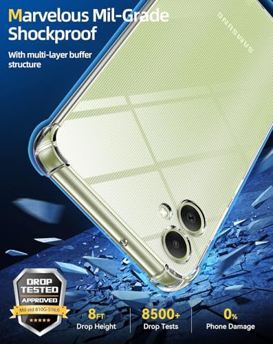 Image of BOXXO Flexible Back Cover for Samsung Galaxy A07 5G | Back Cover Transparent Clear Shockproof Case Four Corner Protection | Slim Protective Mobile Phone Cover for Samsung Galaxy A07 5G