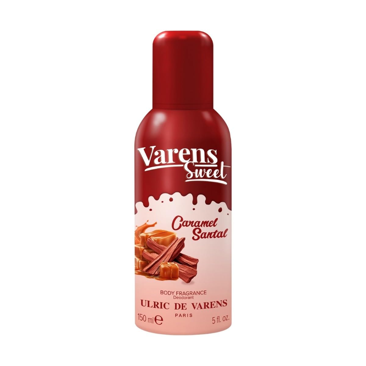 Ulric De Varens Sweet Caramel Santal Body Fragrance Deodorant for Women 150 ml