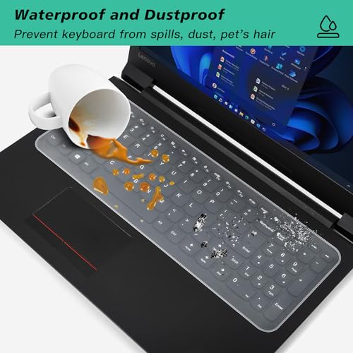 Egmotao Universal Keyboard Cover Protector Skin For 15 Inch 15.6 Inch 16 Inch Inch Laptop Notebook, Ultra Thin Macbook Hp Dell Lenono Asus 15 15.6 Inch Waterproof Dustproof Keyboard Protector Skin thumb #4