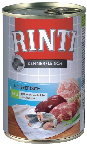 Rinti Kennerfleisch Hundefutter Seefisch 400 g, 24er Pack (24 x 400 g)
