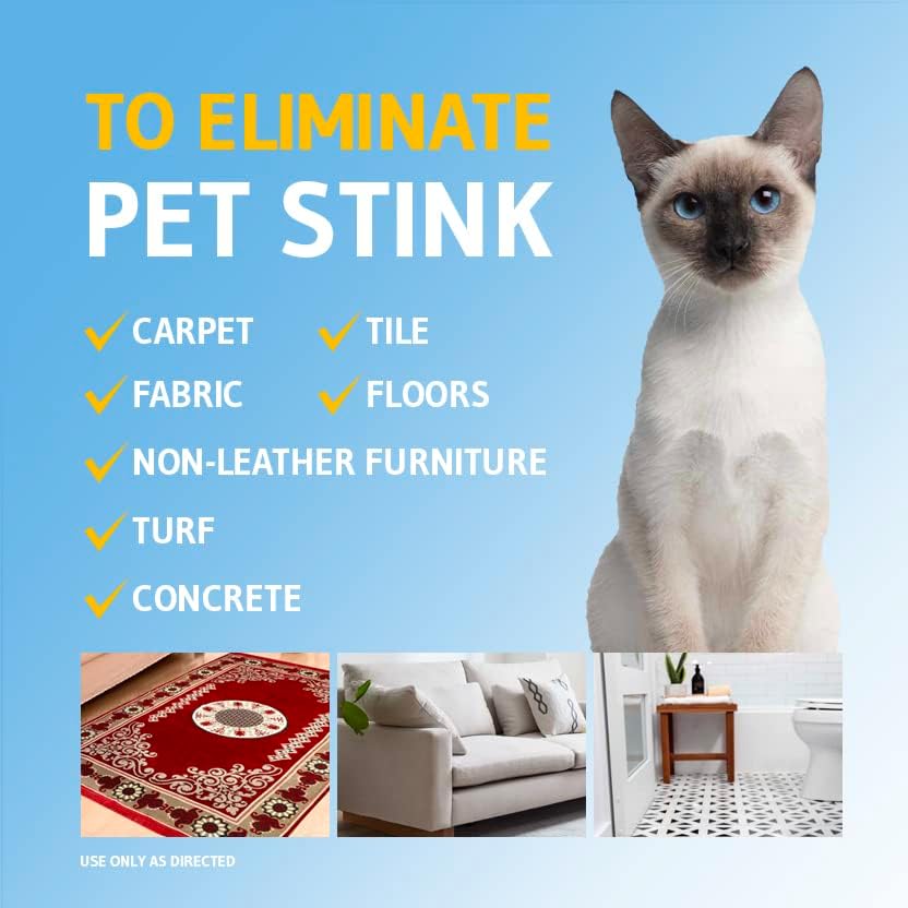 Miniatura 3 de TOKU Eliminador de olores para mascotas para olores fuertes, desodorante cítricos para olores fuertes de orina de perro o orina de gato en