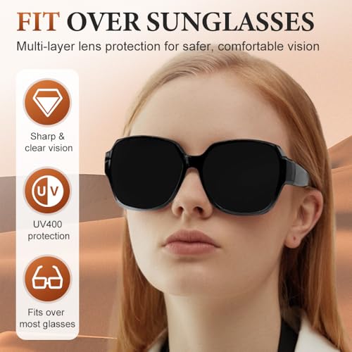 Fit Over Glasses Sunglasses, 2025 New Uv Protection Polarized Sunglass, Outdoor Sun Protection Sunglasses for Women2