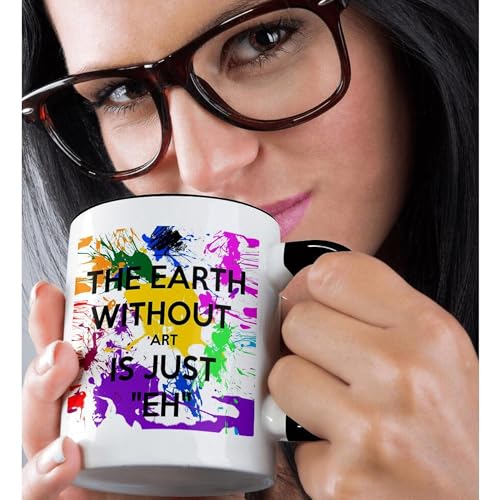 Taza cerámica dos tonos 11 oz personalizada negra y blanca miniatura 3