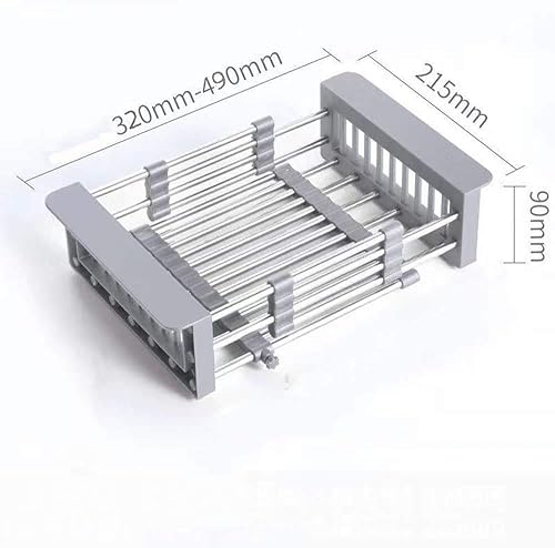 Miniatura 2 de Mavoorick Above The Sink - Escurridor de platos expandible para escurridor de platos de aluminio, escurridor de platos, soporte para escurridor de
