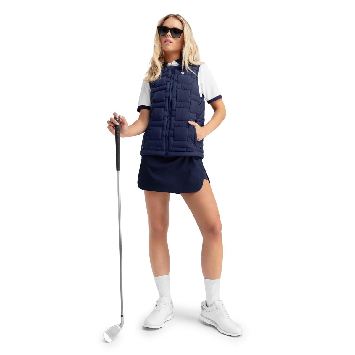 SIROKO Golf Royal-W granatowa kamizelka golfowa w kolorze granatowym