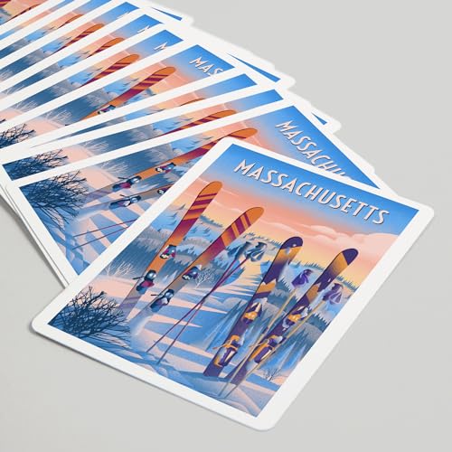 Lantern Press Massachusetts, Juego de 52 Naipes Póker miniatura 5