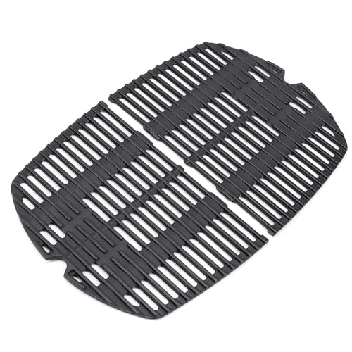 7645 Parrilla de hierro fundido Piezas de repuesto Accesorios para Weber Q200, Q2000, Q220, Q2200, Q2400 Parrilla de gas, accesorios para parrilla Weber 7645 7583 65811 69935, 27,5 x 38,9 cm,